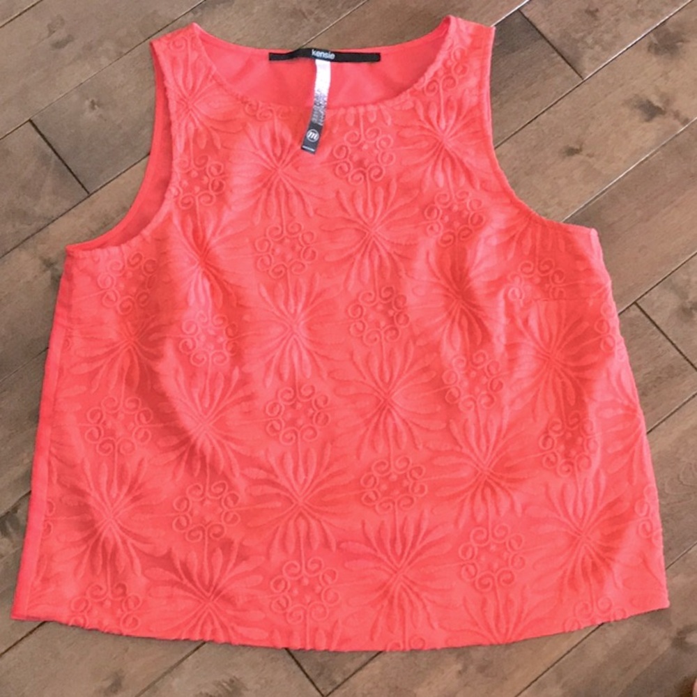 Kensie Tank Top- Orange- Size M